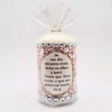 Load image into Gallery viewer, Our Lady Of Fatima Candle (Silver) 2.8'' | 7cm