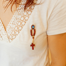 Load image into Gallery viewer, Decade Rosary Pin - Apparitions of Fatima