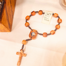 Load image into Gallery viewer, Olive Wood Decade Rosary - Apparitions of Our Lady of Fatima