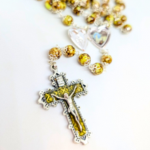 Load image into Gallery viewer, Our Lady Heart Yellow Rosary