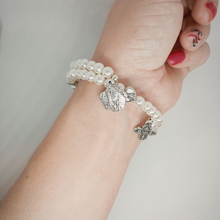 Load image into Gallery viewer, Pearl Rosary Bracelet