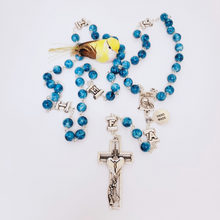 Load image into Gallery viewer, Pope Francis Blue Rosary
