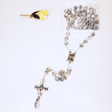 Load image into Gallery viewer, Pope Francis Grey Rosary
