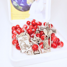 Load image into Gallery viewer, Pope Francis Red Rosary