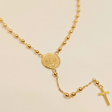 Load image into Gallery viewer, Rosary Necklace - Apparitions of Our Lady of Fatima - 19.2Kt Gold