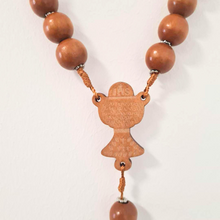 Load image into Gallery viewer, Saint Benedict Wood Wall Rosary