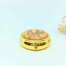 Load image into Gallery viewer, Wood - Pill / Rosary / Wafer Box - Apparitions of Our Lady of Fatima