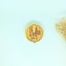 Load image into Gallery viewer, Wood - Pill / Rosary / Wafer Box - Apparitions of Our Lady of Fatima