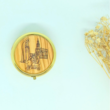 Load image into Gallery viewer, Wood - Pill / Rosary / Wafer Box - Apparitions of Our Lady of Fatima