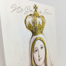 Load image into Gallery viewer, Wood Plaque Our Lady of Fatima