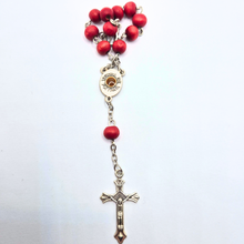 Load image into Gallery viewer, Wood Rose Decade Rosary