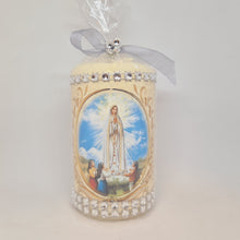 Load image into Gallery viewer, Apparitions of Our Lady Of Fatima Candle 3.9''| 10 cm