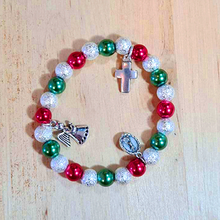Load image into Gallery viewer, Christmas Bracelet - Red and Green