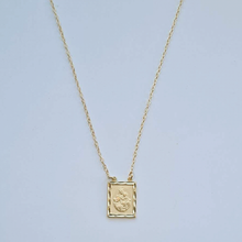 Load image into Gallery viewer, Golden Scapular - Our Lady of Mount Carmel and Sacred Heart of Jesus