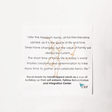 Load image into Gallery viewer, Holy Family Golden Blue Bracelet