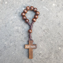 Load image into Gallery viewer, Mini Decade Rosary - Woodwork