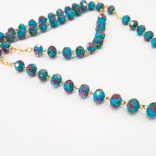 Load image into Gallery viewer, Murano Crystal Rosary - Golden Plated