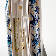 Load image into Gallery viewer, Our Lady of Fatima - Blue Flowers - Crystal eyes - 11.8'' | 30cm