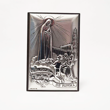 Load image into Gallery viewer, Our Lady of Fatima Silver Plaque - 3.54 inch | 9cm