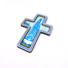 Load image into Gallery viewer, Our Lady of Fatima Cross Magnet