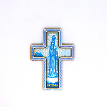 Load image into Gallery viewer, Our Lady of Fatima Cross Magnet