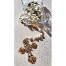 Load image into Gallery viewer, Pearl Glass Rosary