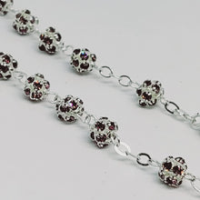 Load image into Gallery viewer, Premium Silver Medal of Fatima Rosary - Pink