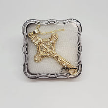 Load image into Gallery viewer, Saint Benedict Golden Necklace - Gold Bath