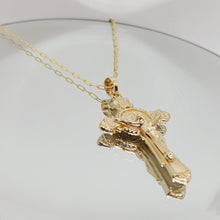Load image into Gallery viewer, Saint Benedict Golden Necklace - Gold Bath