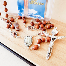 Load image into Gallery viewer, Stations of the Cross Wood Rosary
