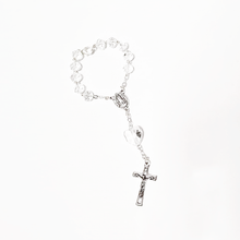 Load image into Gallery viewer, Translucent Crystal Decade Rosary Bracelet