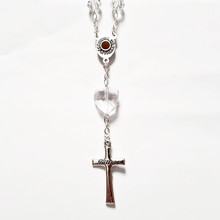 Load image into Gallery viewer, Translucent Crystal Decade Rosary Bracelet