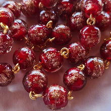 Load image into Gallery viewer, Centennial Red & Gold Murano Rosary