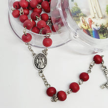 Load image into Gallery viewer, Wood Rose Rosary