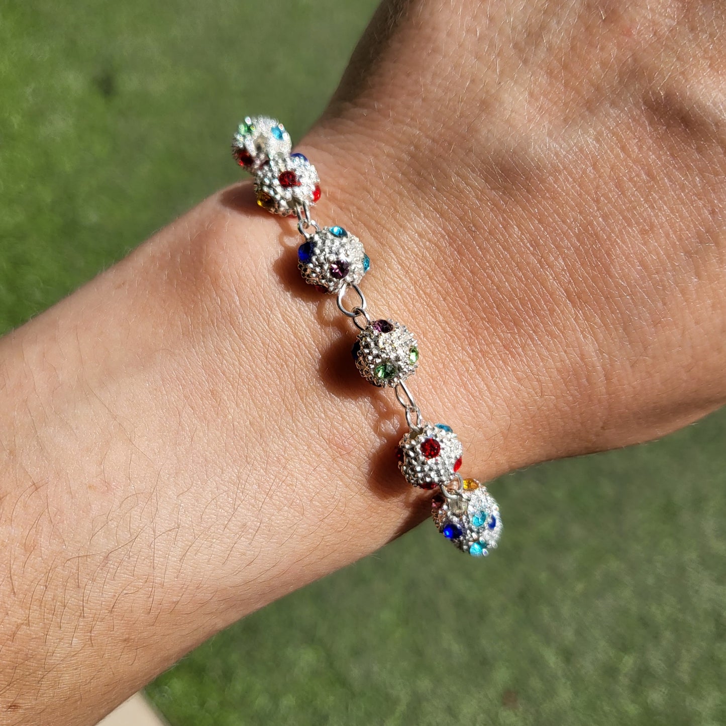 Pulseira de Rosário de Década de Cristais