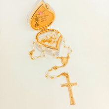 Load image into Gallery viewer, Apparitions of Fatima Rosary - Heart Box
