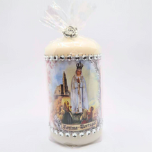 Load image into Gallery viewer, Apparitions of Our Lady Of Fatima Candle 2.8&#39;&#39; | 7 cm
