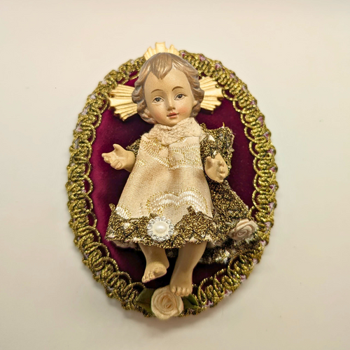 Dressed Baby Jesus with Pillow [Premium] - 4.72'' | 12cm