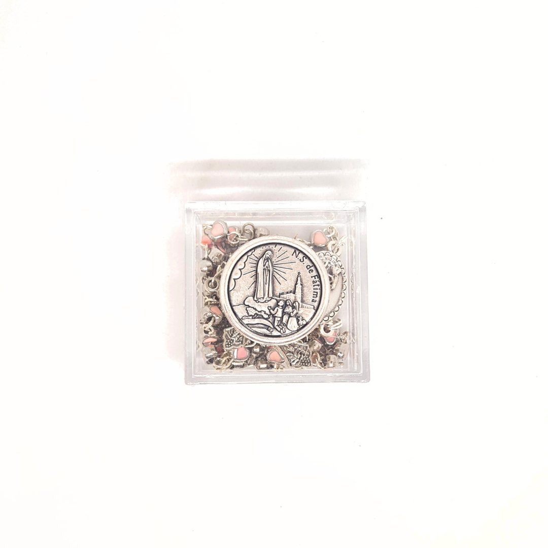 Heart-Shaped Bead Rosary [2 colors]