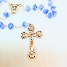 Load image into Gallery viewer, Heart of Jesus and Mary Rosary [Blue]
