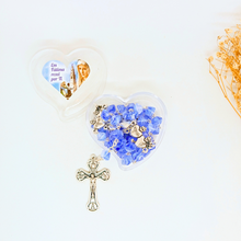 Load image into Gallery viewer, Heart of Jesus and Mary Rosary [Blue]
