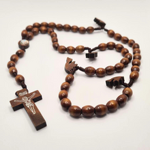 Load image into Gallery viewer, Holy Spirit Wood Rosary of Fatima
