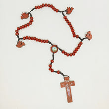 Load image into Gallery viewer, Holy Spirit Wood Rosary of Fatima
