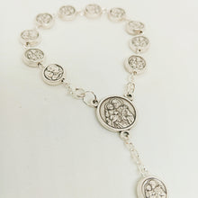 Load image into Gallery viewer, Holy Family Silver Decade Rosary
