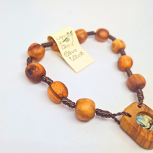 Load image into Gallery viewer, Olive Wood Decade Rosary - Apparitions of Our Lady of Fatima
