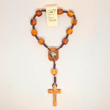 Load image into Gallery viewer, Olive Wood Decade Rosary - Apparitions of Our Lady of Fatima
