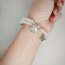 Load image into Gallery viewer, Pearl Rosary Bracelet
