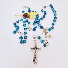 Load image into Gallery viewer, Pope Francis Blue Rosary
