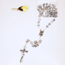 Load image into Gallery viewer, Pope Francis Grey Rosary
