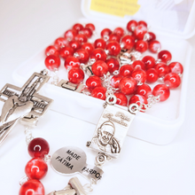 Load image into Gallery viewer, Pope Francis Red Rosary
